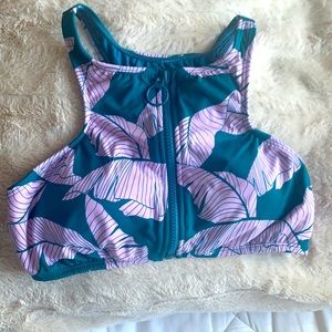 Leaf Plant nature pattern bikini top